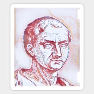 Anicius Manlius Severinus Boethius Portrait | Boethius Artwork | Line Art Magnet